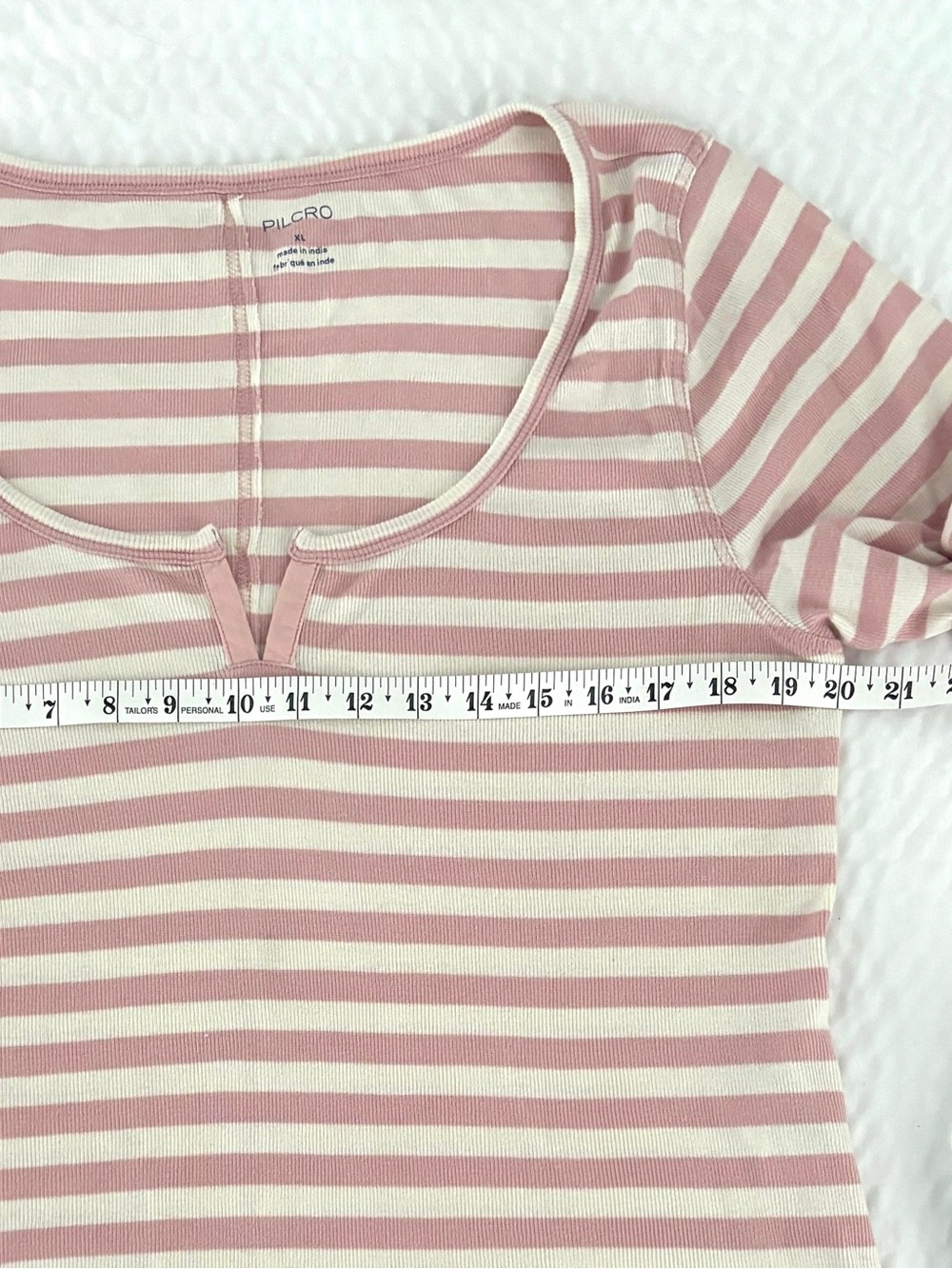 NEW with Tag—Anthropologie Pilcro Notched Long Sleeve Tee—Size XL - Picture 4 of 5